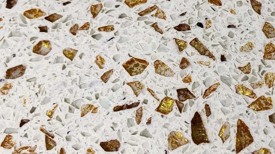 [QS15P-1010-SLAB] White Gold (Slab)